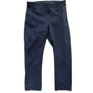 Lululemon Women's Speed Up Crop 22" Size 6 Black Side Pockets Yoga Active Wear